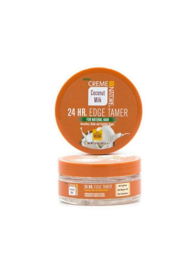 Creme of Nature ريم من الطبيعة حليب جوز الهند 24 ساعة مثبت حواف 2.25 أونصة (66 مل)  - Image 2