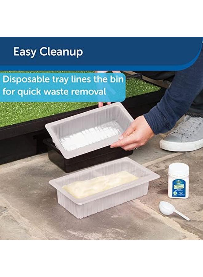 بيت سيف علبة تبول للحيوانات الأليفة مع إسفنجة مكونة من 7 عبوات من صينية المرحاض الداخلية للتخلص من بول الحيوانات الأليفة - Image 3