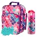 Bentology Kids Lunch Bag Set w Matching Reusable Water Bottle  Hard Ice Pack Pink Purple Mermaid Insulated Tote Stainless Steel Insulated Thermos Hard Ice Pack Back to School Lunchbox Kits - Image 2