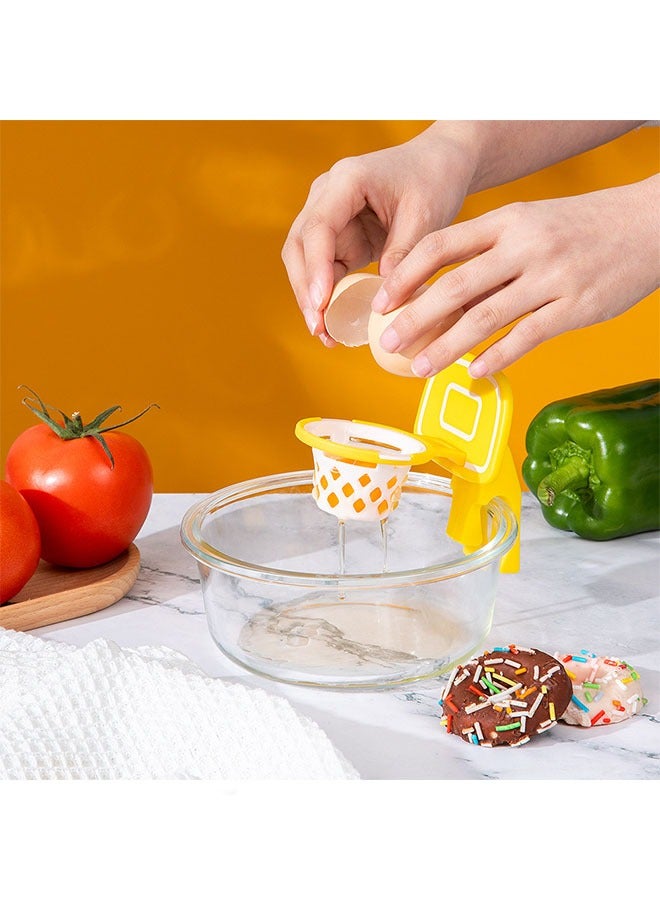 DAKS Basketball Hoop Egg White Separator - Fun Silicone Egg Yolk Separator for Kitchen, Food-Grade, Easy to Clean, Durable Cooking Gadget for Baking and Cooking Enthusiasts  - Image 2