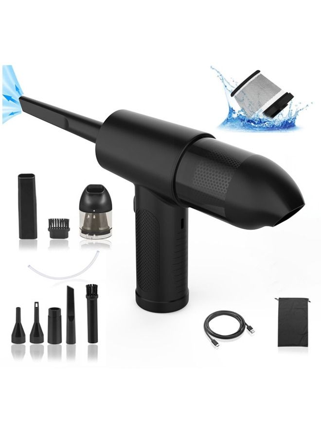 Arabest Cordless Electric Air Duster , 51000 RPM Portable Air Blower, 6000mAh Compressed Air Duster with 5 nozzle attachments, Alternative to Air Can Gas Cleaning for Keyboard Laptop Cleaner - Image 1