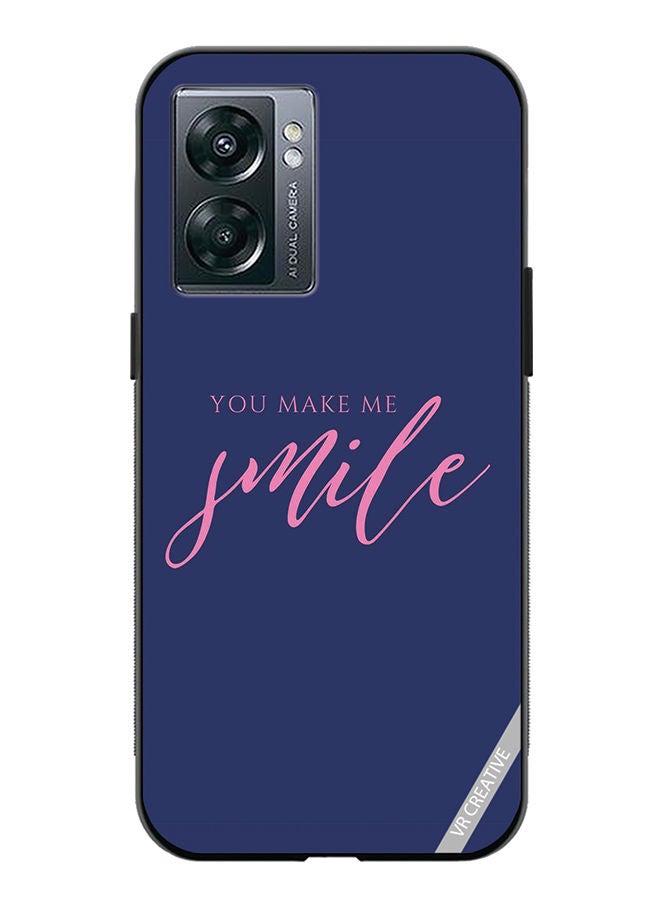 VR CREATIVE Protective Case Cover For OnePlus Nord N300 You Make Me Smile Design Multicolour - Image 1
