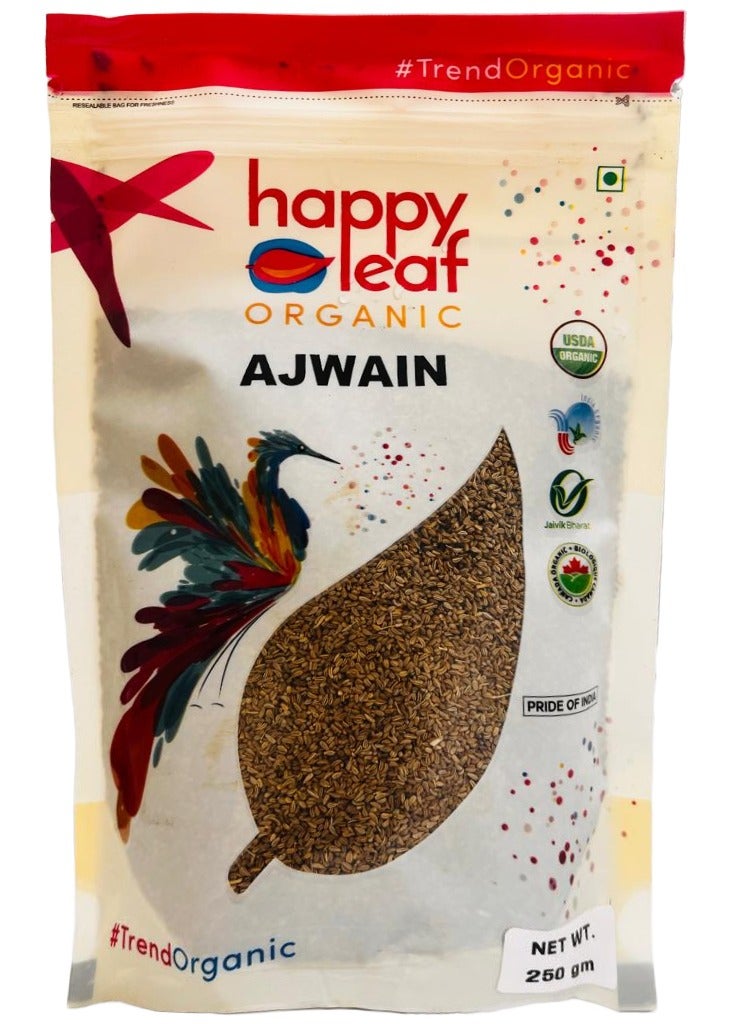 happy leaf organic Organic Ajwain 250g - Image 1