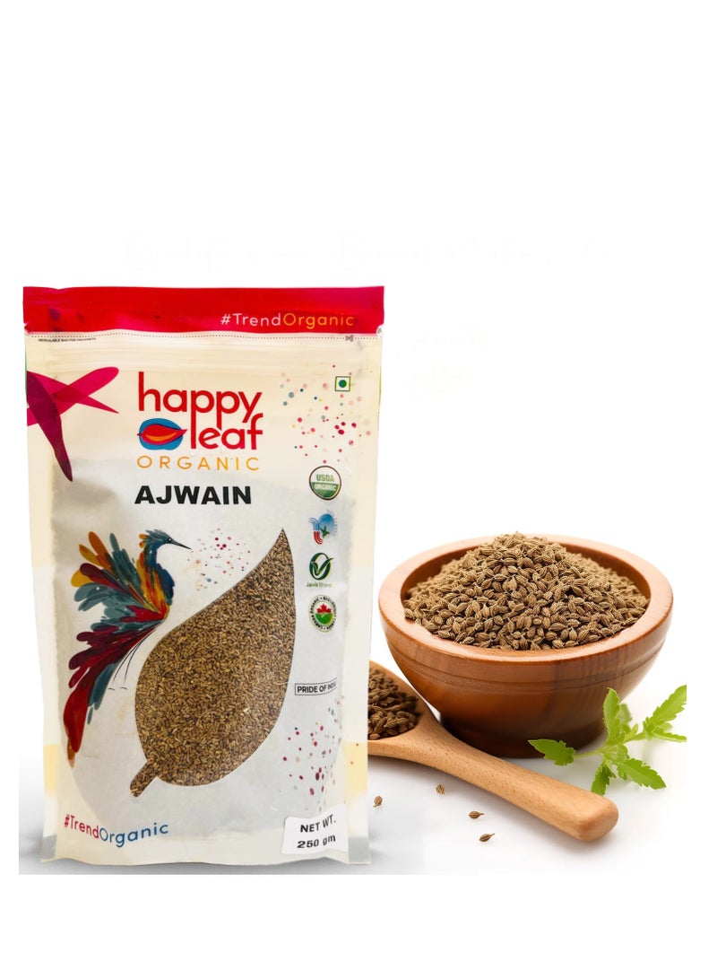 happy leaf organic Organic Ajwain 250g - Image 3
