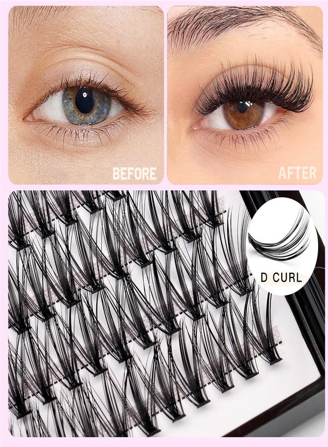 Dedila 8-22mm to Choose 20D/40D/60D/80D/100D Individual False Eyelashes Makeup Cluster Eyelashes Thickness 0.07mm D Curl Natural long Black Soft 3D Eye Lashes Extensions (20D-12mm) - Image 3