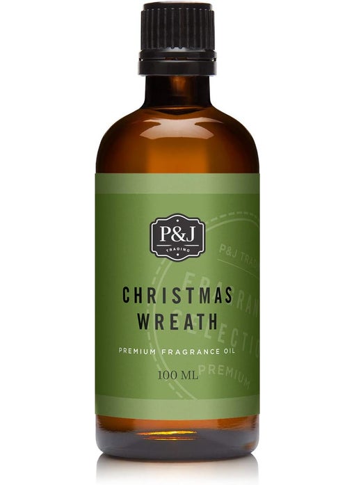 P&J Trading P&J Trading - Christmas Wreath Scented Oil 100ml - Fragrance Oil for Candle Making, Soap Making, Diffuser Oil 