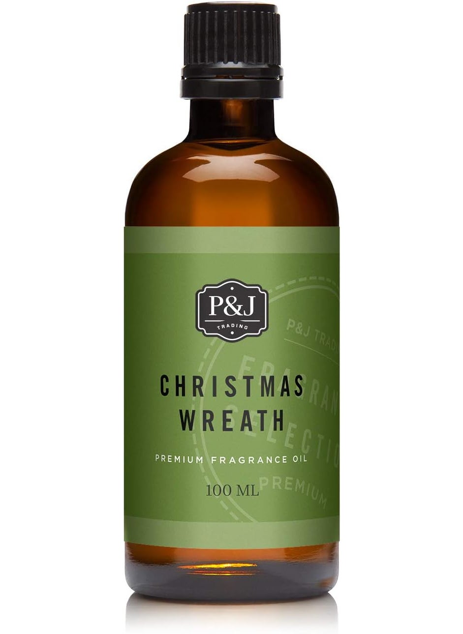 P&J Trading - P&J Trading - Christmas Wreath Scented Oil 100ml - Fragrance Oil for Candle Making, Soap Making, Diffuser Oil - Image 1