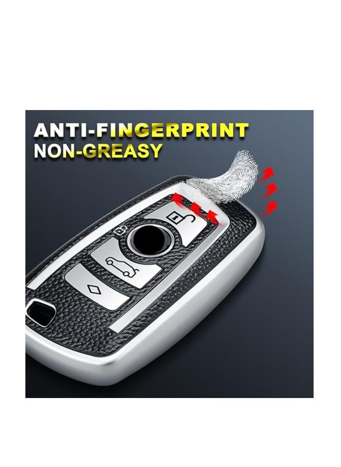 OUYoo OUYoo Suitable for BMW key fob,Advanced soft TPU key box is compatible with X1 X3 X4 X5 X6 1 2 4 5 6 7 M3 M5 M6 GT3 GT5 G30 F10 F15 F16 F20 series smart key,With a key chain.  - Image 4
