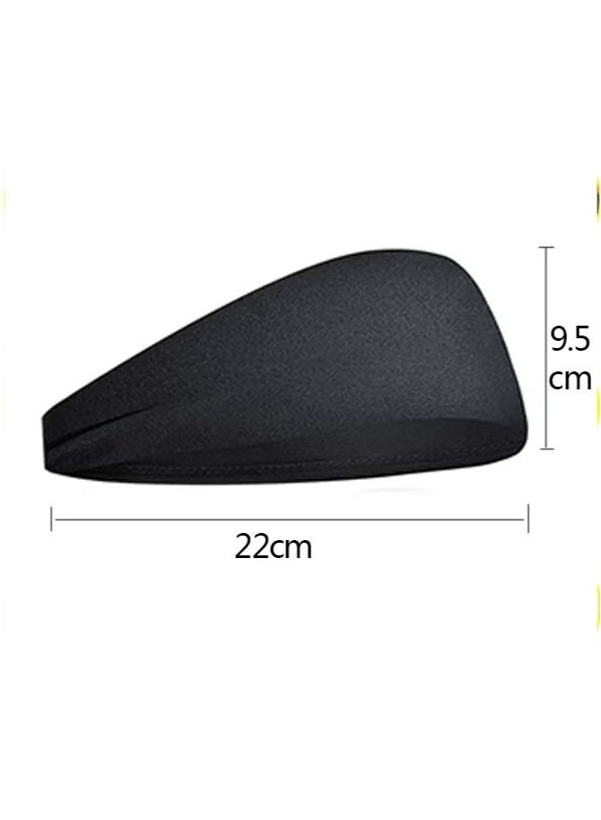 4 قطع عصابات رأس رياضية للرجال والنساء، بخامة مرنة تمتص العرق، مناسبة للجري وركوب الدراجات واليوغا وكرة السلة - Image 2