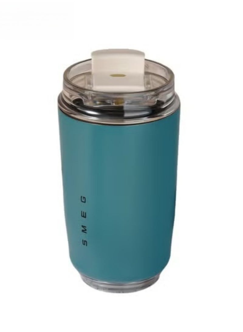 320ML Coffee Mug,Insulated Beverage Cup With Leakproof Lid, Travel Portable Car Drinking Cup，Stainless Steel Vacuum Leak proof , Blue - Image 1