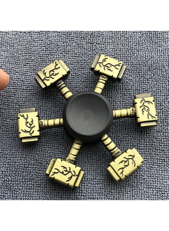 Xu Jutao Manufacturers Bronze Alloy Fingertip Gyro Decompression Gyro Rotating Finger Gyro Stall Night Market-Color:GT-15-Bronze-Lotus  - Image 5