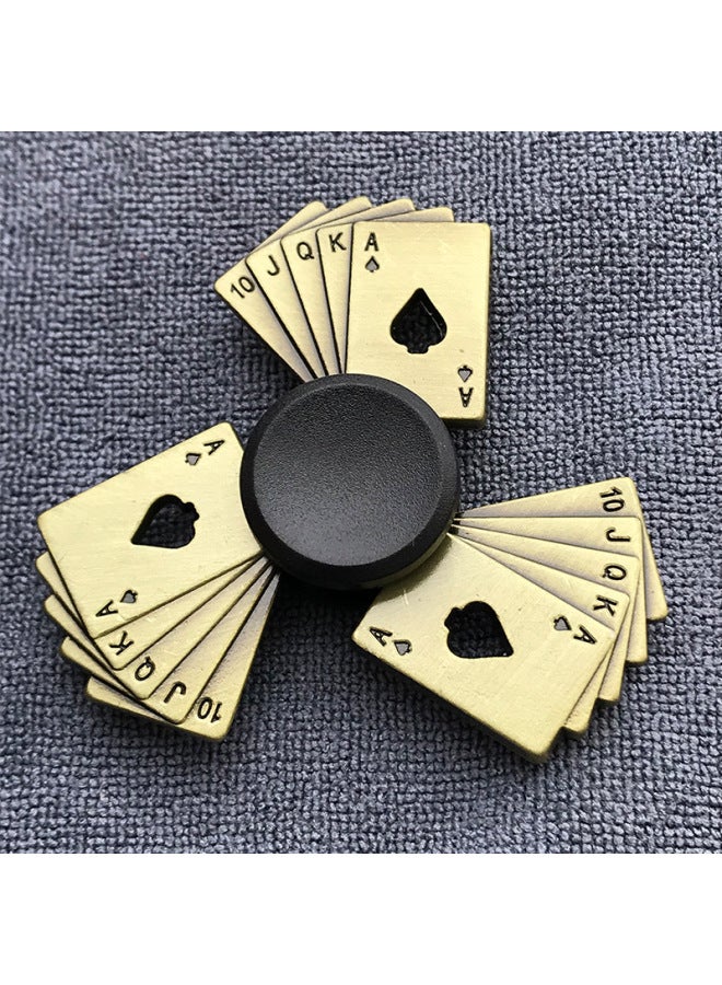 Xu Jutao Manufacturers Bronze Alloy Fingertip Gyro Decompression Gyro Rotating Finger Gyro Stall Night Market-Color:GT-15-Bronze-Lotus  - Image 3