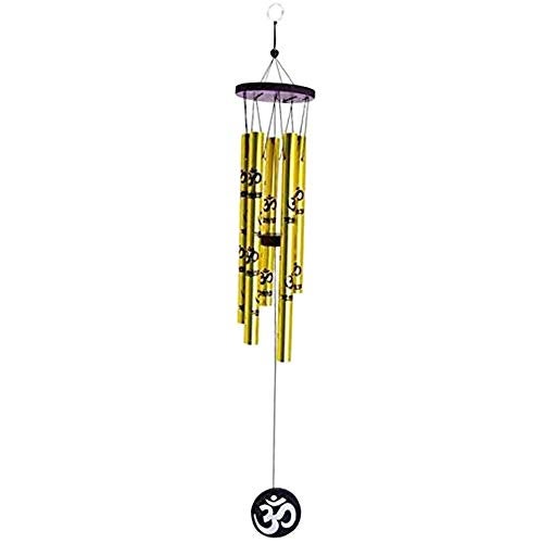 GJ Vastu Om Golden Hanging Wind Chime for Home, Balcony and Bedroom Positive Energy with Good Sound - 75 CM - Image 2