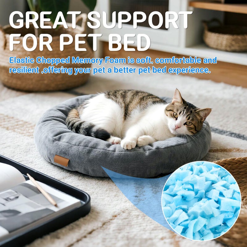 RAINFLOW Shredded Memory Foam Filling - 6.35oz Bean Bag Filler,Soft and Convenient Memory Foam Pillow Stuffing for Couch Pillow Cushion Dog Bed Arts Crafts - Image 5