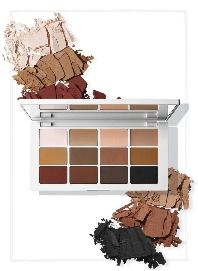 Makeup by Mario Master Mattes Eyeshadow Palette – 12 x 0.03 oz / 1 g | Professional Neutral Matte Eyeshadow Palette - Image 5