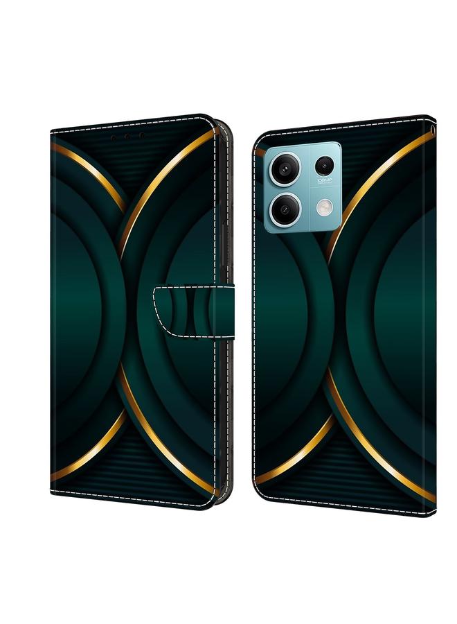 The Bros Case For Xiaomi Redmi Note 13 5G Crystal 3D Shockproof Protective Leather Phone Case