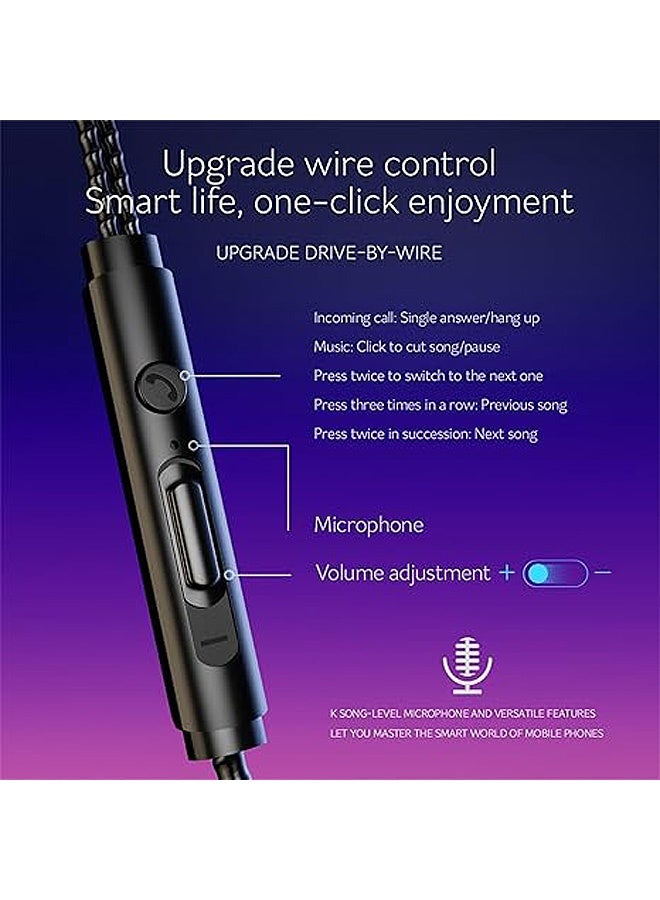 Gecomo Earbuds Wired Earphones with Microphone, in Ear Headphones, 3.5mm in-Ear Earphones, Noise Reduction, for Computer & Phone, Workouts - Image 2