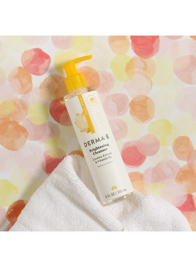 derma-e منظف فيتامين سي - منظف يومي لتفتيح البشرة - غسول مرطب للوجه لتوحيد لون البشرة - منظف مرطب للوجه لتوهج متألق، 6 أونصة سائلة - Image 5