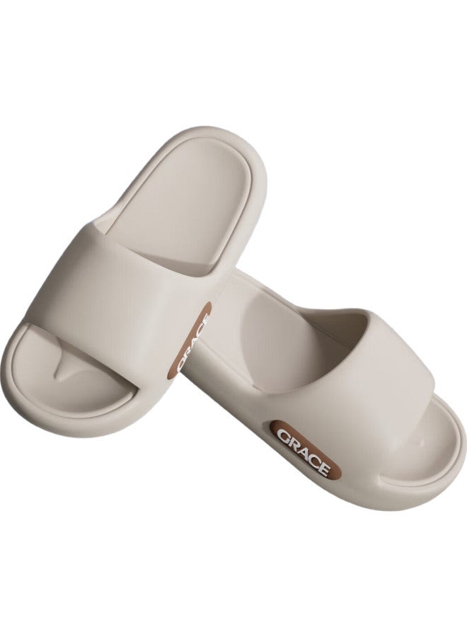 Grace Men'S Summer Home Slippers Eva Thick Bottom Bathroom Shower Anti-Slip Anti-Odor Soft Elastic Cool Slippers - Image 1