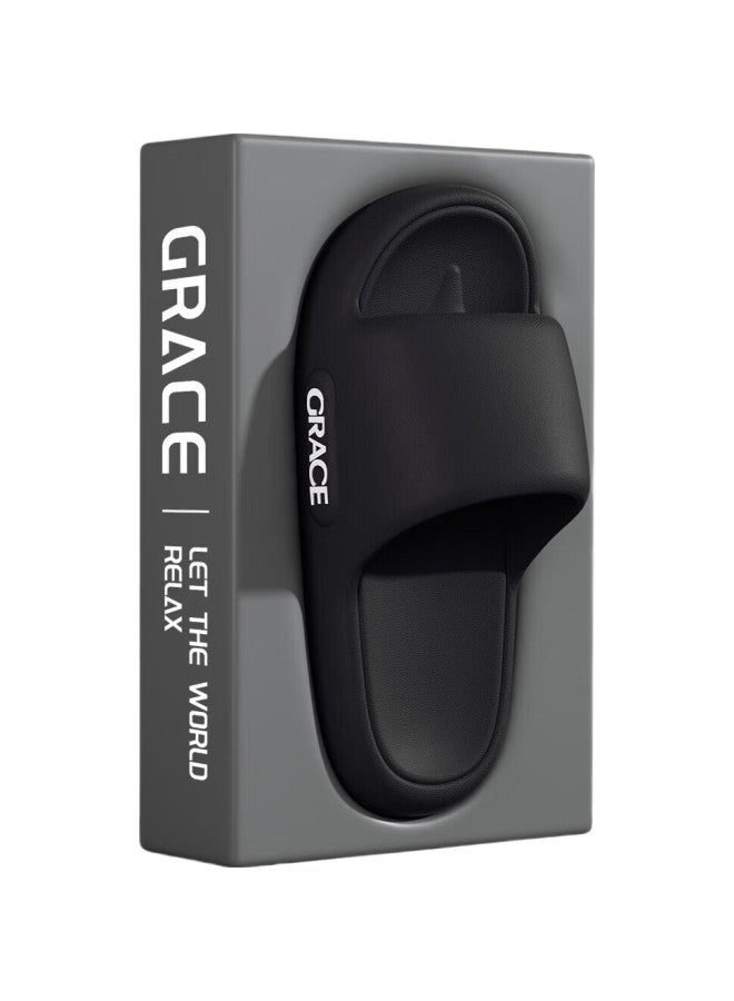 Grace Men'S Summer Home Slippers Eva Thick Bottom Bathroom Shower Anti-Slip Anti-Odor Soft Elastic Cool Slippers - Image 2