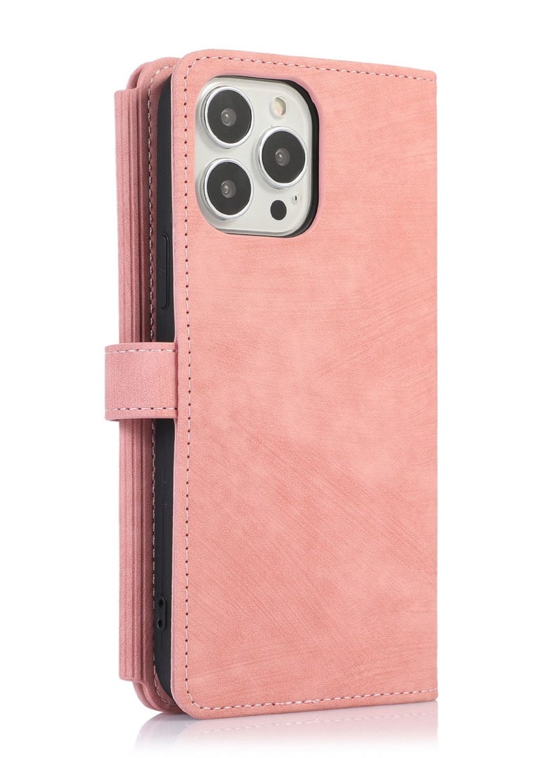 Suteni Flip Cover Leather Protective Hidden Purse Phone Case for iPhone - Image 2