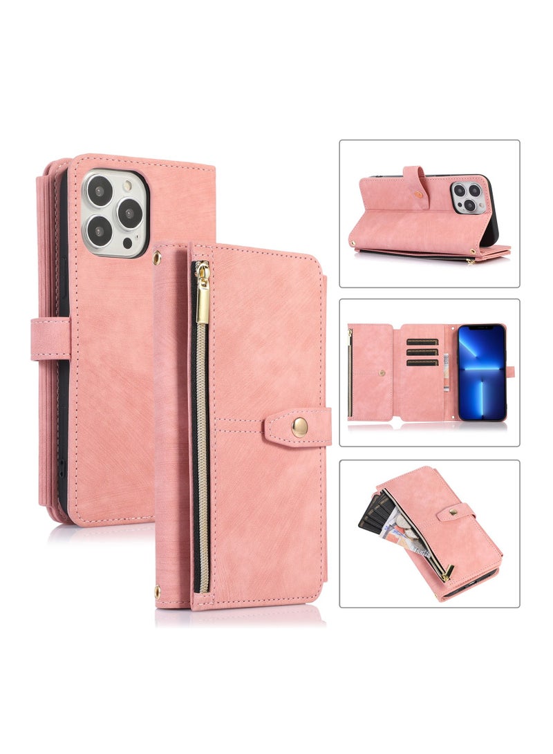 Suteni Flip Cover Leather Protective Hidden Purse Phone Case for iPhone - Image 3
