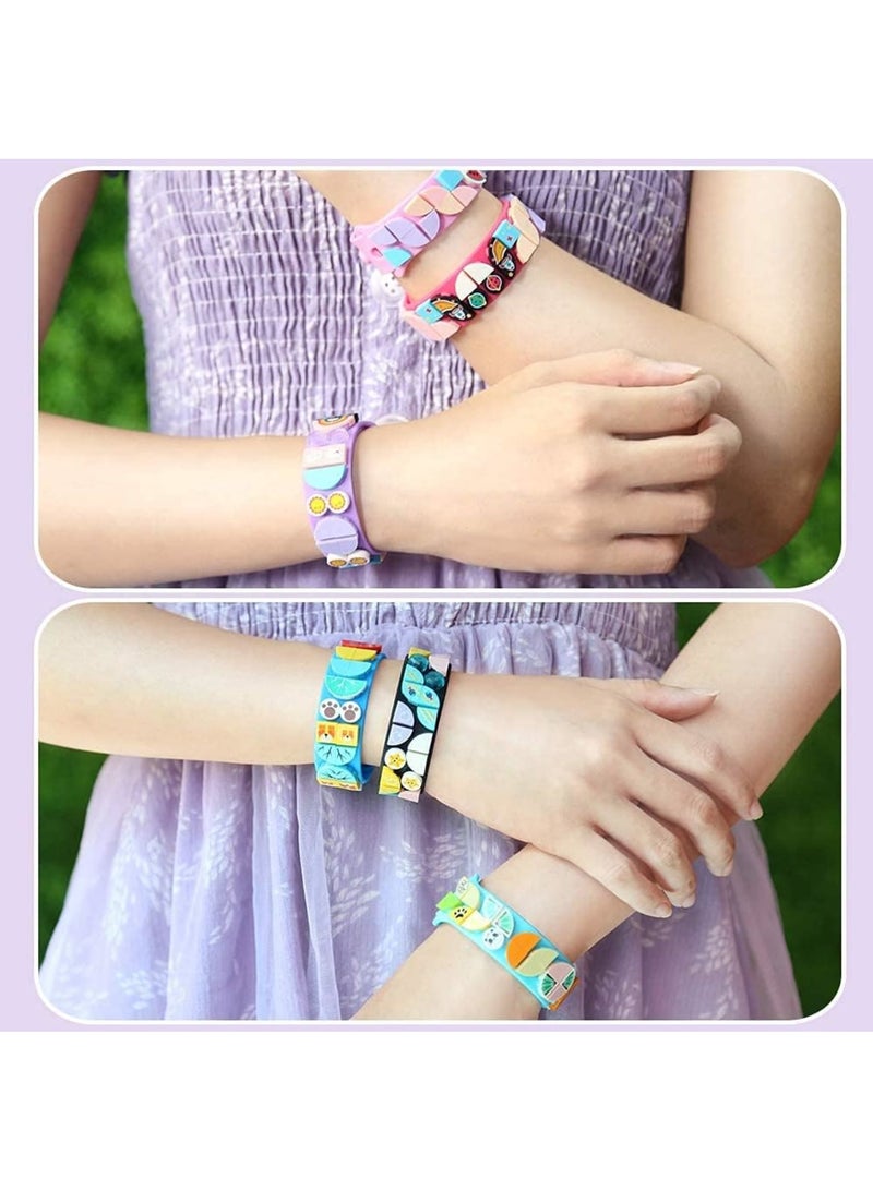 Zikra Bracelets, 6PCS Kids Building Blocks Dots Bracelets, DIY Creative Craft Bracelet Making Kit for Kids, Friendship Bracelets, Dots Construction Toys Kit for Girls Boys, Random Color - Image 4