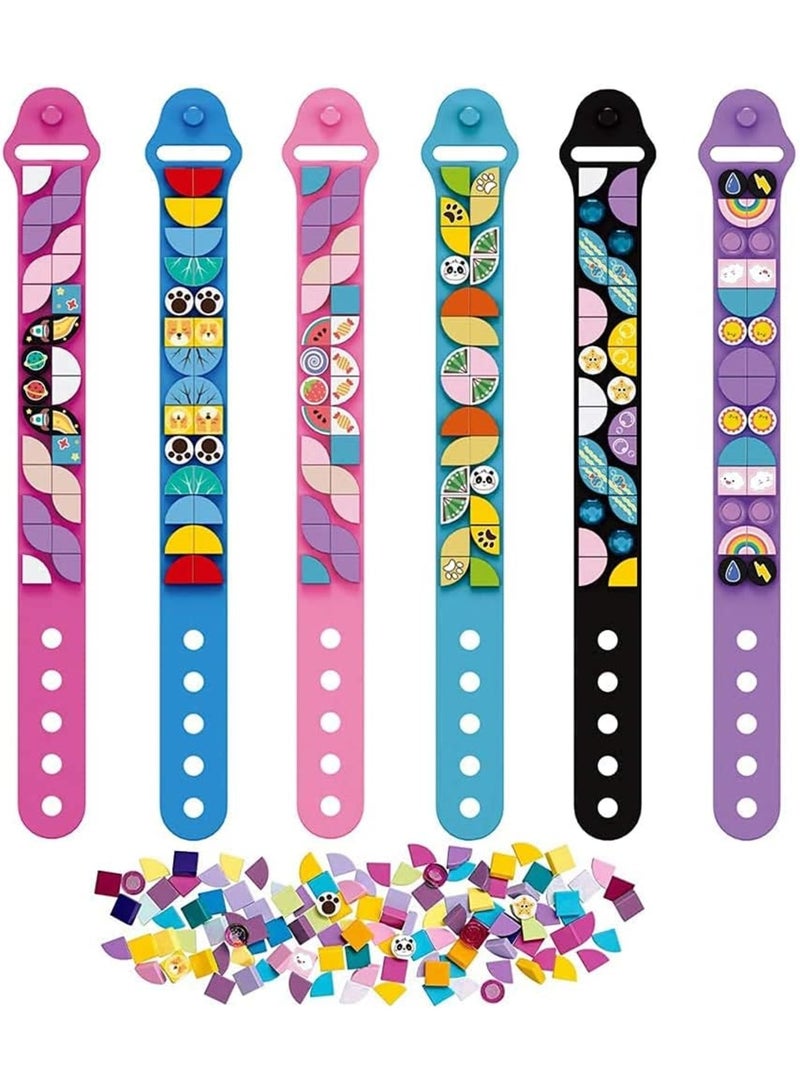 Zikra Bracelets, 6PCS Kids Building Blocks Dots Bracelets, DIY Creative Craft Bracelet Making Kit for Kids, Friendship Bracelets, Dots Construction Toys Kit for Girls Boys, Random Color - Image 1