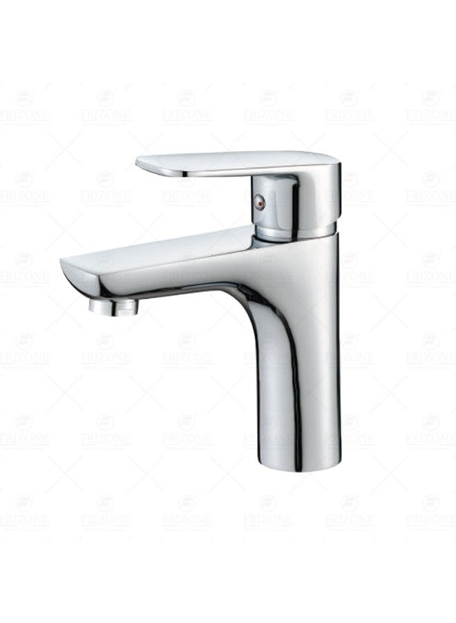FRIZONE FM01 Basin Mixer with Popup Waste – Chrome Finish, Stylish Bathroom Sink Tap, Modern Water-Saving Faucet - Image 1