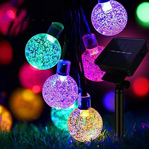 Epyz Solar Lamp For Home String Lights 30 Led Decorative Lighting Crystal Ball For Garden, Home, Party Decorations Waterproof(20 Feet-Multi Color) - Image 1