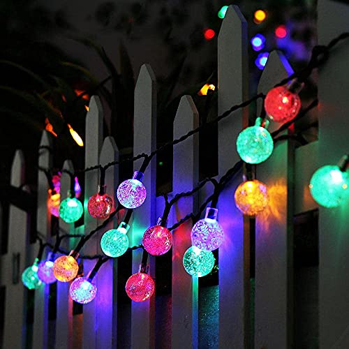 Epyz Solar Lamp For Home String Lights 30 Led Decorative Lighting Crystal Ball For Garden, Home, Party Decorations Waterproof(20 Feet-Multi Color) - Image 3