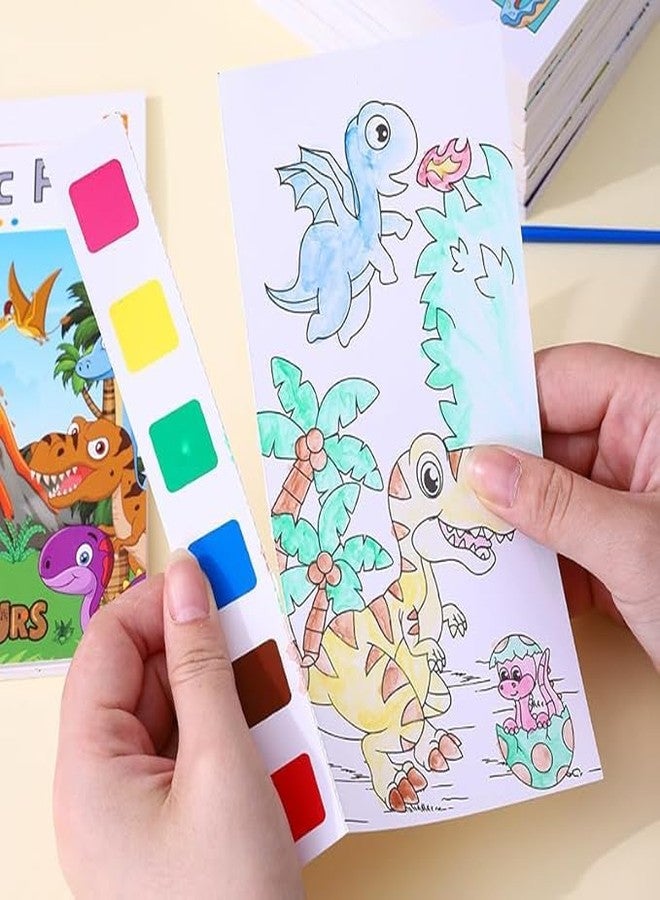 KETOVED Color Magic Book for Kids Activity Books for Children Coloring Books for Kids Ages 4-8 Years 20 Sheet Cartoon Painting kit with Brush (Fish Design) - Image 4