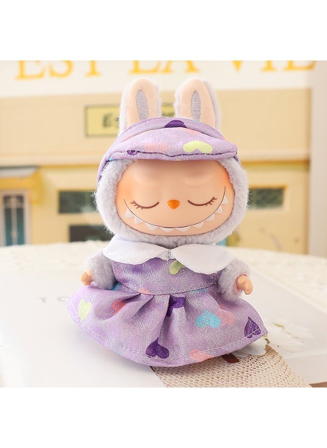 Cute Trendy Cool Labubu Pendant Clothes (Doll Not Included)