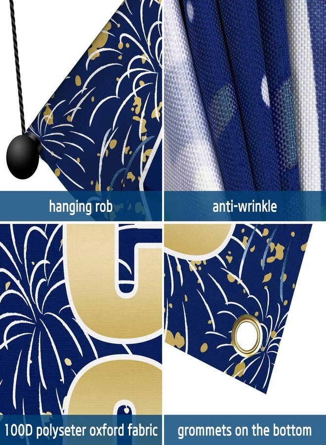 Lofaris Congrats Officer Porch Banner Police Party Decorations Yard Sign Blue and Gold Hanging Sign Police Academy Cops Retirement Presidential Inauguration Party Door Banner Porch Banner for Outdoor Wall Front Door Decor 2 Pieces 70.87x11.81inch - Image 4