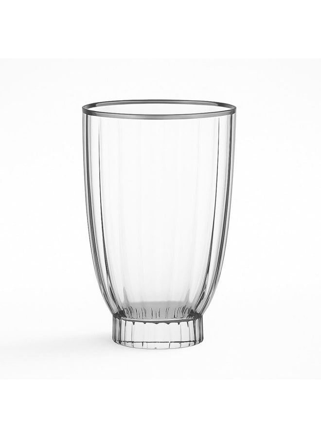 Amore Tumbler Glass Set 6 Pieces 320 - Silver silver 320ml