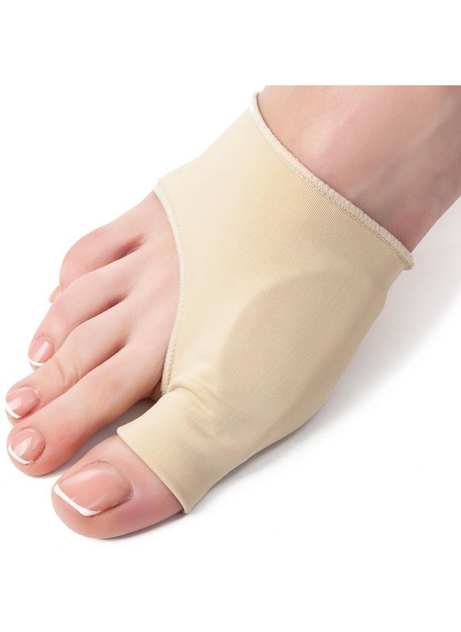 5 STARS UNITED Bunion Relief Sleeve With Gel Cushion - 2-Pack Hallux Valgus Cover For Men And Women - Toe Spacer Socks With Pads For Comfort And Protection  - Image 1