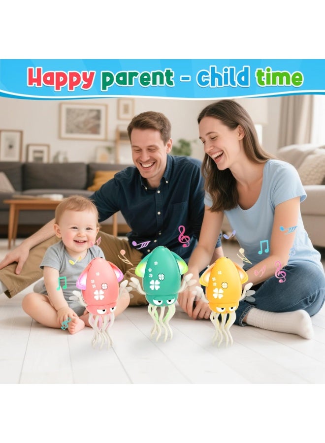 لعبة اخطبوط راقص كهربائية سحرية ، اخطبوط تلقائي جديد 2025 مع اضاءة LED وموسيقى لهدايا الاطفال، متعة تفاعلية للعب في الاماكن المغلقة والتنمية الحسية (اخضر) - Image 3