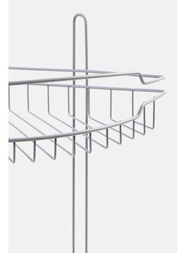 AMG Metal 2 Tier Corner Organizer, Grey  - Image 3