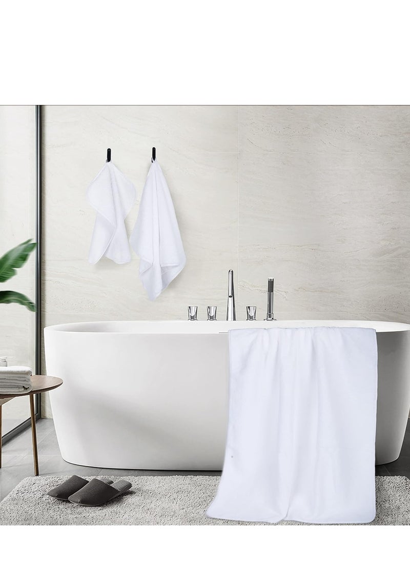 3 PCS Microfiber Bath Towel Set, Plush Quick Dry Lint Free Microfiber Bath Towel Set Multipurpose Coral Velvet Bath Towels for Spa, Yoga, Fitness, Bathroom (70 * 140 CM & 35 * 75 CM, White) - pzsku/Z953E8DDE95957F7E8BEFZ/45/1741673249/a712b7ae-0fe1-4ac8-ab28-857ddf0ecb2a