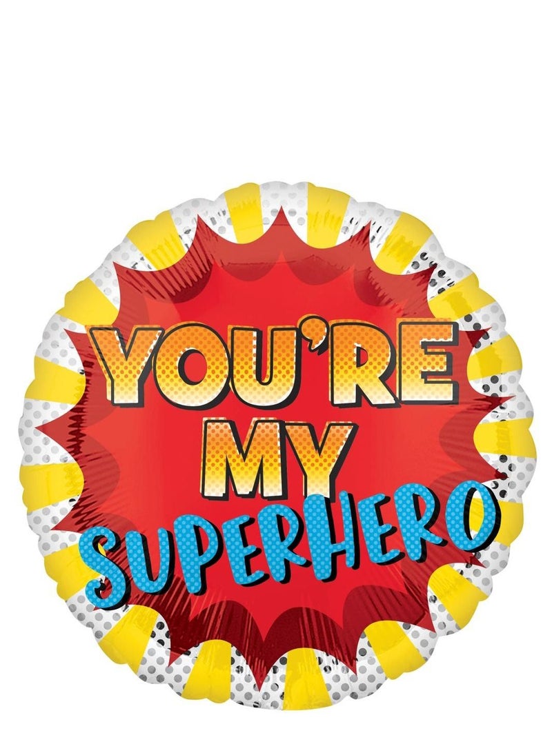 Anagram You're My Superhero Foil Balloon 43cm 