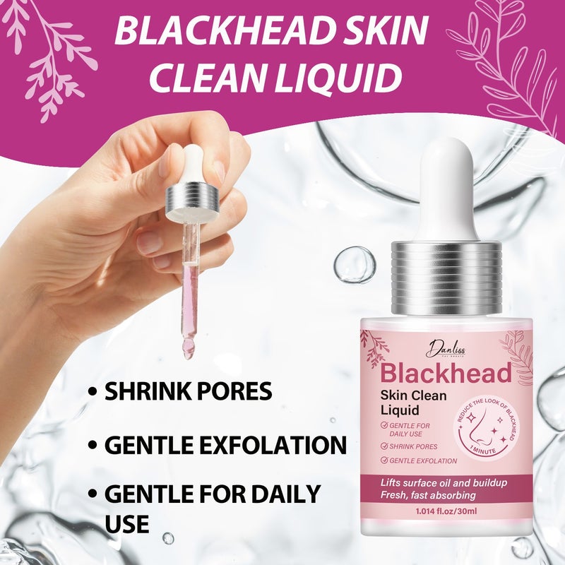 Danliss One-Minute Blackhead Removal Cleanser 30ml - Gentle Daily Use, Unclogging Pores, Controlling Oil, and Firming - Image 3