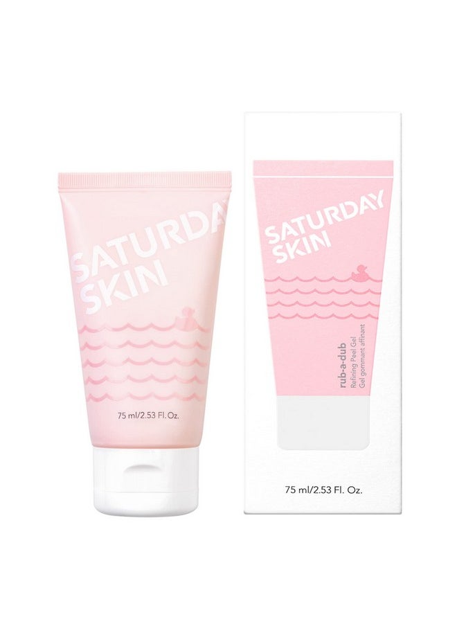 saturday skin Rubadub Refining Peel Gel Facial Cleansing Gels Facial Cleansing Washes Natural Fruit Enzymes Gel Mild Cleanser Exfoliating Gel Great For Sensitive Skin (2.53 Fl. Oz. (75Ml))  - Image 1