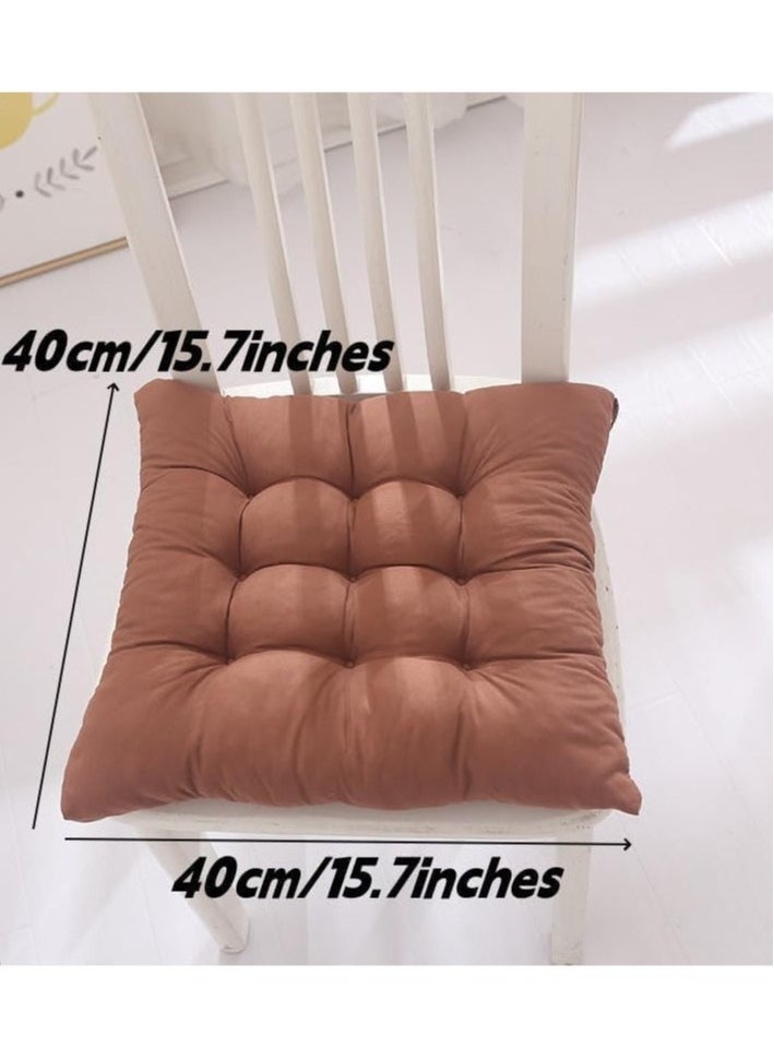 Generic Square Seat Cushion Thick Tufted Cushion Tatami Mat Floor Mat Yoga Meditation Reading Mat A Living Room Second Floor Office Outdoors Grey 40 X 40 Centimeters ﻿  - Image 2