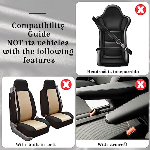 Hanaive Car Seat Cover Full Set Bling Women Velvet Auto Interior Covers Breathable Black Mesh Vehicle Seat Protector Universal Fit for Most of Sedan SUV Truck Minivan Airbag CompatibleSilver - Image 3