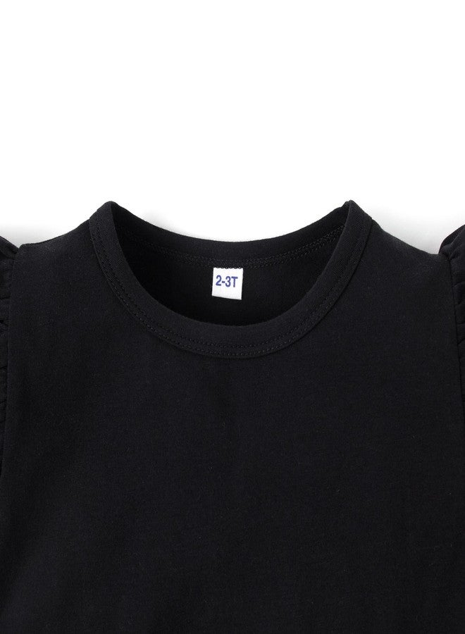 Magic Park 18M-7Y Baby Ruffle Tutu Dress Toddler Girl Tulle A-line Skirt Kids Casual Dresses Birthday Holiday Outfits (0043A_Black, 18-24 Months) - Image 3