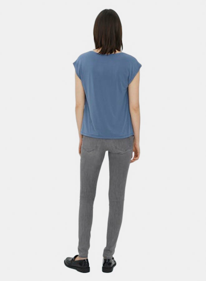 VERO MODA VERO MODA Womens Filli Shortsleeve V-Neck Tee  - Image 3