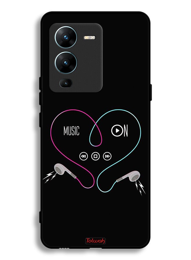 Tolwak Vivo V25 Pro 5G Protective Case Cover Music On - Image 2