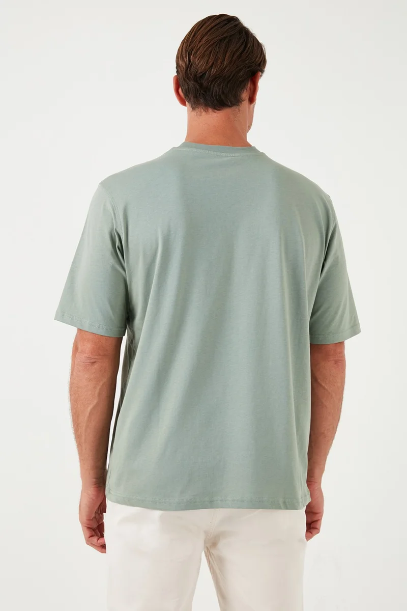 بوراتي Cotton Oversize Crew Neck Basic T Shirt Men's T Shirt 5902365