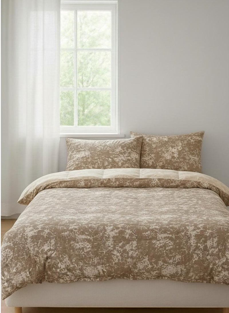 Yarlin-Quilt Cover With Zipper 220*240  (Noise Beige) Design