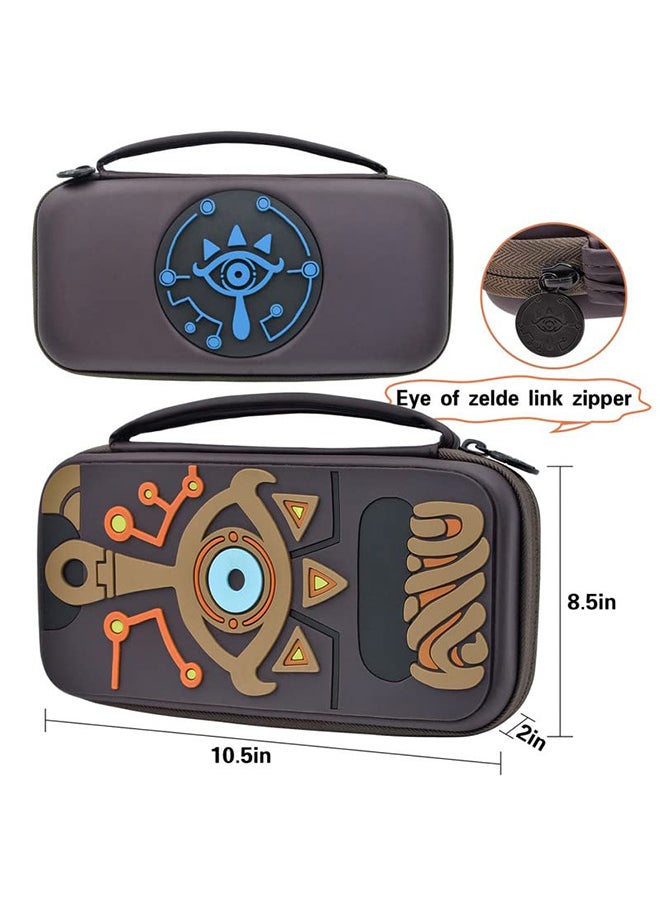 S-Color - Zelda Switch Carrying Case Compatible with Nintendo Switch / Switch OLED Portable Travel Protective Silicone Case for Switch Carry Case Hard Switch Accessories Carry Case for Zelda Game Accessories - Image 1